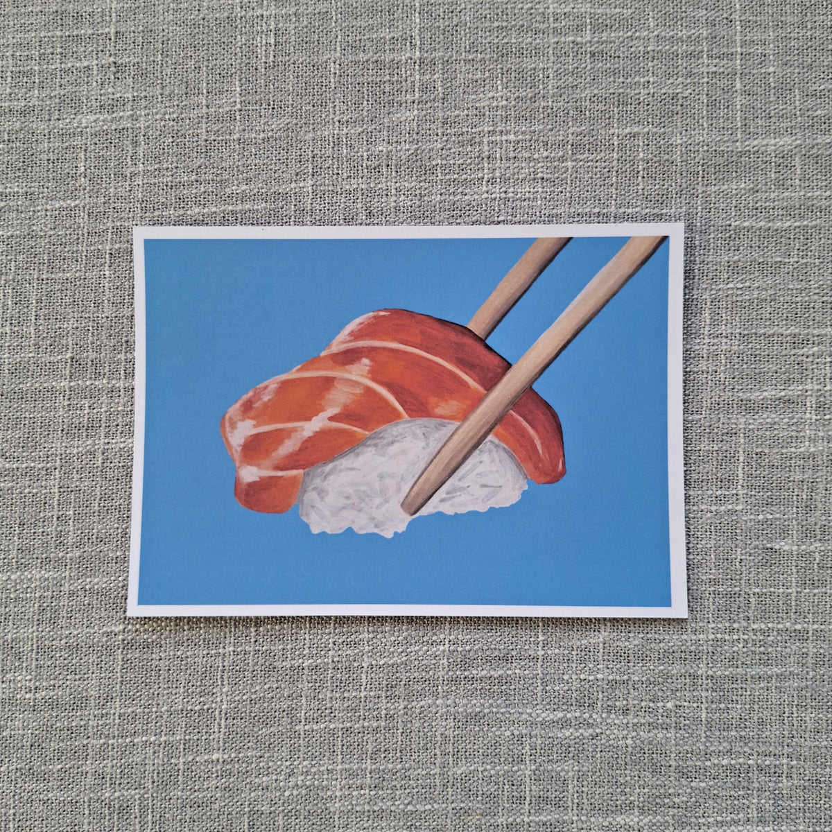 Sushi postcard 6 x 4 inch