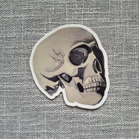 Skull die-cut vinyl sticker